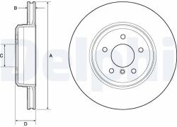 DELPHI Tarcza Ham. Bmw 5 E60 04- Tyl (bg4753c)