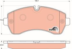 TRW Sada brzdových platničiek kotúčovej brzdy TRW GDB1696 (GDB1696)