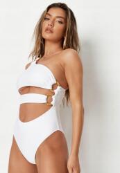 Missguided fehér Kivágott Fürdőruha Xxj pbe Xxs
