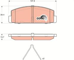 TRW Sada brzdových platničiek kotúčovej brzdy TRW GDB3311 (GDB3311)