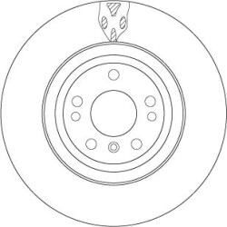 TRW Brzdový kotúč TRW DF6833S (DF6833S)
