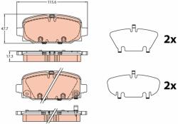 TRW Sada brzdových platničiek kotúčovej brzdy TRW GDB2321 (GDB2321)