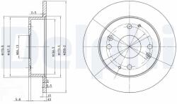 DELPHI Tarcza Ham. Honda Accord (bg2666)