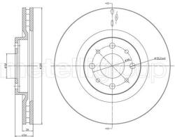 METELLI Brzdový kotúč METELLI 23-0571C (23-0571C)