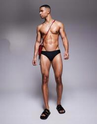  Asos Design Fekete Sima Fürdőnadrág B03 omv M