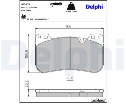 DELPHI Klocki Hamulcowe Przod (lp3626)