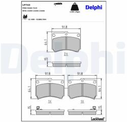 DELPHI Klocki Ham. Mazda 121 (lp743)