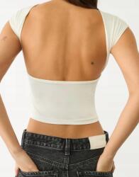 Stradivarius Fehér Nyitott Hátú Felső B15 sjn L