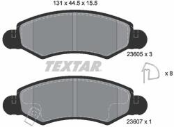 TEXTAR Sada brzdových platničiek kotúčovej brzdy TEXTAR 2360501 (2360501)