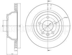 METELLI Brzdový kotúč METELLI 23-0849C (23-0849C)