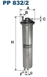 FILTRON Palivový filter FILTRON PP 832/2 (PP 832/2)