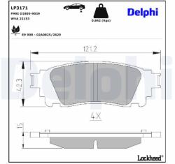 DELPHI Klocki Ham. Lexus Nx 14- (lp3171)