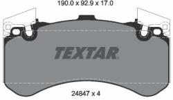 TEXTAR Sada brzdových platničiek kotúčovej brzdy TEXTAR 2484701 (2484701)