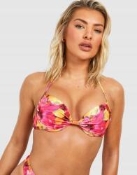 Boohoo Bikini Felső Virágok Tropical Print Szövés NG2 fdi XXL
