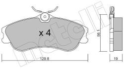 METELLI Sada brzdových platničiek kotúčovej brzdy METELLI 22-0217-1 (22-0217-1)