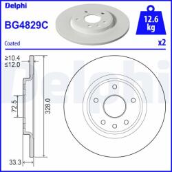 DELPHI Tarcza Ham. Chrysler Voyager 07- Tyl (bg4829c)