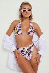 Boohoo Bikini Alsó mintás magas derekú NI9 vrb Xs