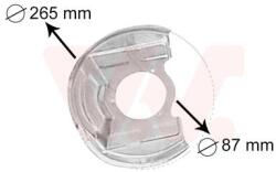 VAN WEZEL Ochranný plech proti rozstreku, Brzdový kotúč VAN WEZEL 3770371 (3770371)