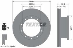 TEXTAR Brzdový kotúč TEXTAR 93086800 (93086800)
