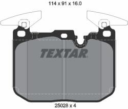 TEXTAR Sada brzdových platničiek kotúčovej brzdy TEXTAR 2502807 (2502807)