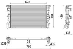 MAHLE Chladič motora MAHLE CR 2696 000P (CR 2696 000P)