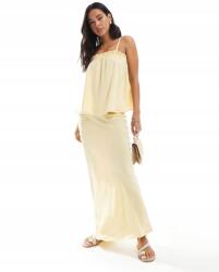  Asos Design Sárga Maxi Szoknya B10 de Xxs/xs