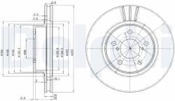 DELPHI Brzdový kotúč DELPHI BG2767 (BG2767)