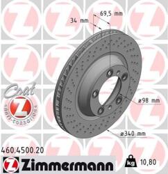 ZIMMERMANN Brzdový kotúč ZIMMERMANN 460.4500. 20 (460.4500.20)