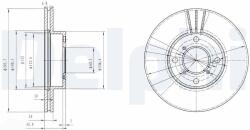DELPHI Brzdový kotúč DELPHI BG3341 (BG3341)