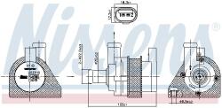 NISSENS Prídavné vodné čerpadlo (okruh chladiacej vody) NISSENS 832110 (832110)