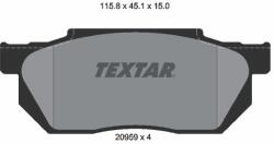 TEXTAR Sada brzdových platničiek kotúčovej brzdy TEXTAR 2095901 (2095901)