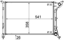 MAHLE Chladič motora MAHLE CR 1470 000S (CR 1470 000S)