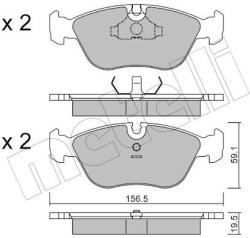 METELLI Sada brzdových platničiek kotúčovej brzdy METELLI 22-0182-0 (22-0182-0)
