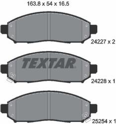 TEXTAR Sada brzdových platničiek kotúčovej brzdy TEXTAR 2422704 (2422704)