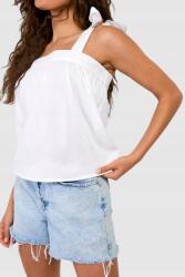 Boohoo fehér vállpántos felső B18 unl M
