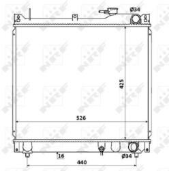 NRF Chladič motora NRF 53913 (53913)