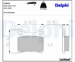 DELPHI Klocki Ham. Mercedes C, E Tyl (lp915)