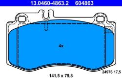 ATE Sada brzdových platničiek kotúčovej brzdy ATE 13.0460-4863.2 (13.0460-4863.2)