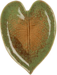 Clayre & Eef Platou ceramica maro verde Frunza 15x11x2 cm (6CE2154deco) Tava