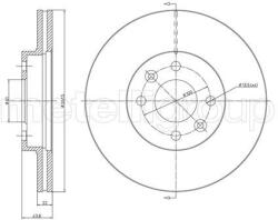 METELLI Brzdový kotúč METELLI 23-0550C (23-0550C)