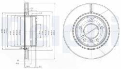 DELPHI Tarcza Ham. Bmw 1 E81 06- Tyl (bg3901c)