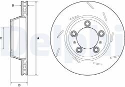 DELPHI Tarcza Ham. Tyl Prawa Porsche (bg9165c)
