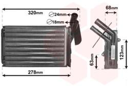 VAN WEZEL Výmenník tepla vnútorného kúrenia VAN WEZEL 43006048 (43006048)