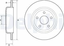 DELPHI Tarcza Ham. Tyl Jeep Cherokee 10- (bg4772c)