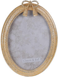 Clayre & Eef Rama foto de masa, perete polirasina aurie 16x2x21 cm, 13x18 cm (2F0916deco)