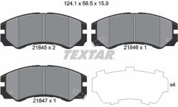 TEXTAR Sada brzdových platničiek kotúčovej brzdy TEXTAR 2184501 (2184501)