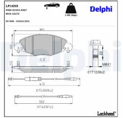DELPHI Klocki Ham. Citroen C5 (lp1655)