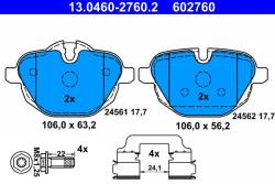 ATE Sada brzdových platničiek kotúčovej brzdy ATE 13.0460-2760.2 (13.0460-2760.2)