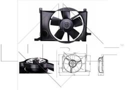 NRF Ventilátor chladenia motora NRF 47009 (47009)