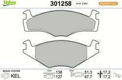 VALEO Sada brzdových platničiek kotúčovej brzdy VALEO 301258 (301258)